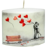 Romantická sviečka pre zaľúbených